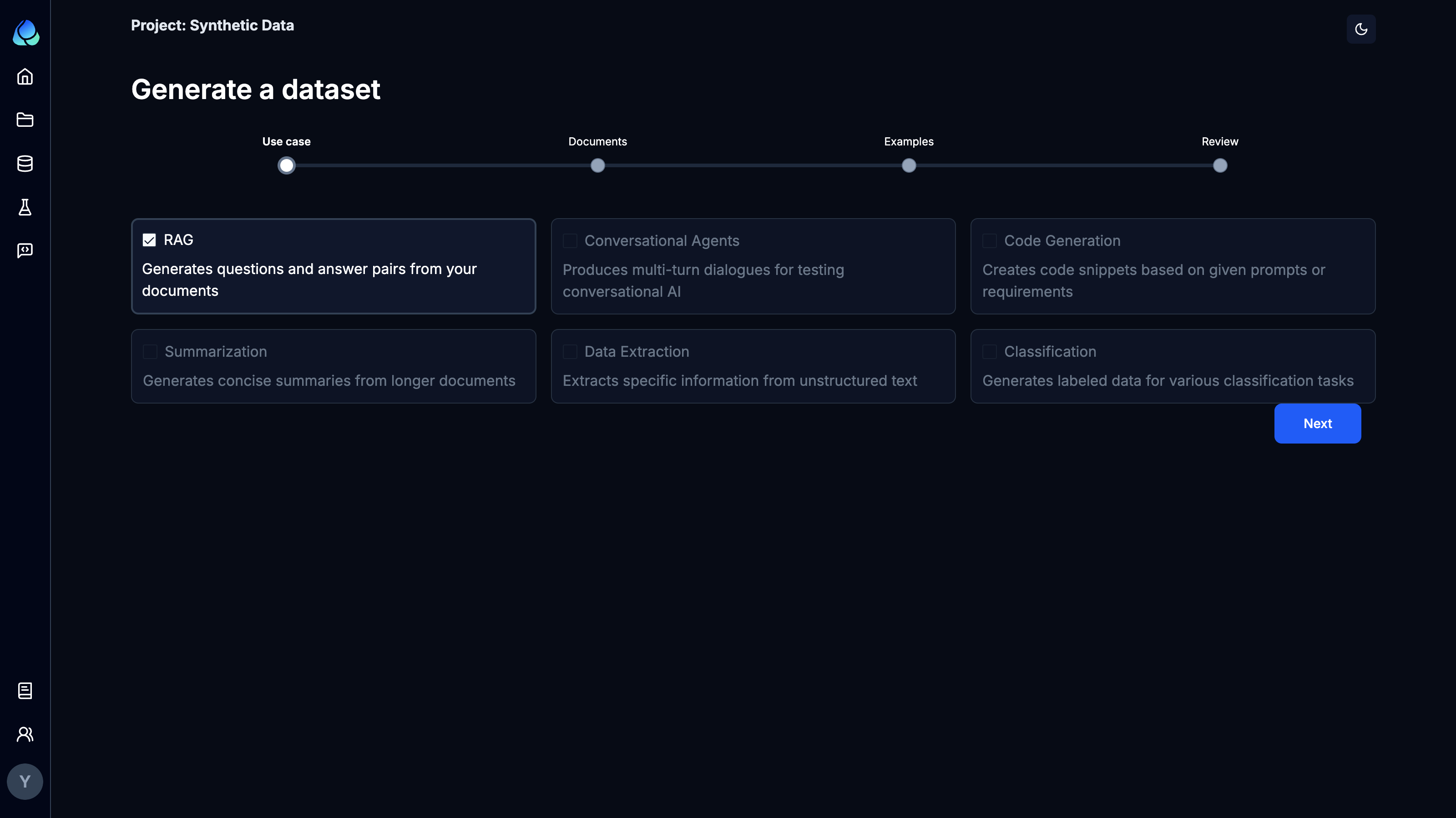 Step 1: Define the use case application logic